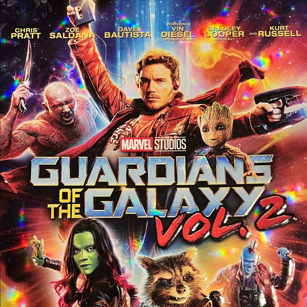 Marvel Guardians of the Galaxy Vol. 2 DVD - Red, Blue, Green